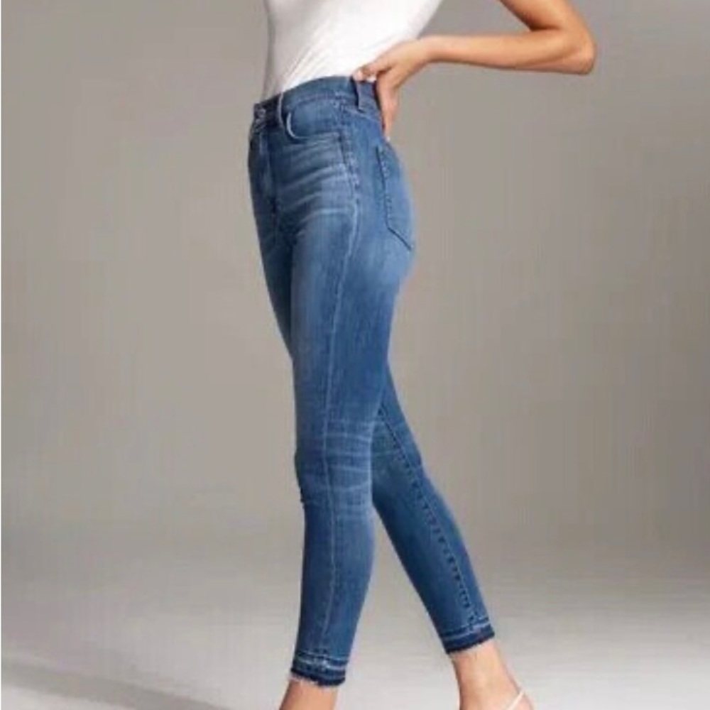 Aritzia Denim Forum High Rose Skinny Jeans
